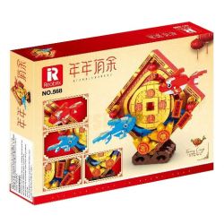 REOBRIX 568 non  NHIỀU HƠN MỌI NĂM KOI bộ đồ chơi xếp lắp ráp ghép mô hình Chinese Traditional Festivals Lễ Hội Cổ Truyền 486 khối