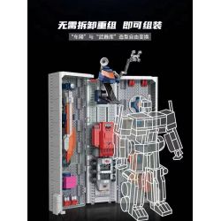 77036 non  VẬN CHUYỂN BIẾN DẠNG bộ đồ chơi xếp lắp ráp ghép mô hình Movie & Game COMBINED CARRIAGE Phim Và Trò Chơi 1766 khối