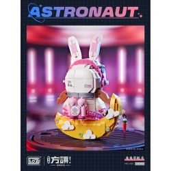 LOZ 1754 non  PHI HÀNH GIA THỎ bộ đồ chơi xếp lắp ráp ghép mô hình ASTRONAUT 710 khối