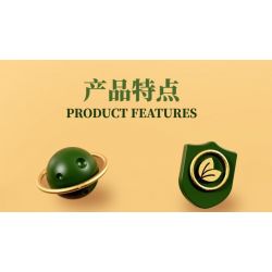 QIZHILE 92021 non  HOA ĐÀO bộ đồ chơi xếp lắp ráp ghép mô hình Flowers PEACH BLOSSOM