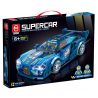 QIDAI 88007 non  XE THỂ THAO MÀU XANH 88007 bộ đồ chơi xếp lắp ráp ghép mô hình Speed Champions Racing Cars Đua Xe Công Thức