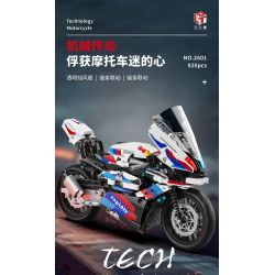 QIAO LE TONG 2601 non  ĐẦU MÁY ĐÔI BMW R bộ đồ chơi xếp lắp ráp ghép mô hình  MOTORCYCLE Kỹ Thuật Công Nghệ Cao Mô Hình Phương Tiện 920 khối