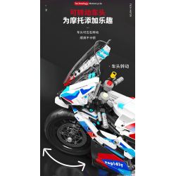 QIAO LE TONG 2601 non  ĐẦU MÁY ĐÔI BMW R bộ đồ chơi xếp lắp ráp ghép mô hình  MOTORCYCLE Kỹ Thuật Công Nghệ Cao Mô Hình Phương Tiện 920 khối