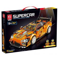 QIDAI 88010 non  XE THỂ THAO MÀU CAM 88010 bộ đồ chơi xếp lắp ráp ghép mô hình Speed Champions Racing Cars Đua Xe Công Thức