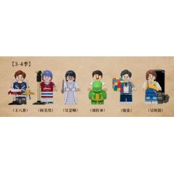 X AREA-X AB0015 0015 non  BỐC THĂM MINIFIGURE MÙA THÁM TỬ LỚN 3-4 bộ đồ chơi xếp lắp ráp ghép mô hình Collectable Minifigures WHO'S THE MURDERER Búp Bê Sưu Tầm