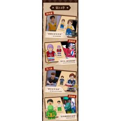 X AREA-X AB0015 0015 non  BỐC THĂM MINIFIGURE MÙA THÁM TỬ LỚN 3-4 bộ đồ chơi xếp lắp ráp ghép mô hình Collectable Minifigures WHO'S THE MURDERER Búp Bê Sưu Tầm