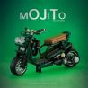 BRICKCOOL KC018 non  MOTO MOJITO CHANH bộ đồ chơi xếp lắp ráp ghép mô hình  LEMON MOJITO（HONDA RUKUS） Kỹ Thuật Công Nghệ Cao Mô Hình Phương Tiện 450 khối