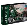 BRICKCOOL KC018 non  MOTO MOJITO CHANH bộ đồ chơi xếp lắp ráp ghép mô hình  LEMON MOJITO（HONDA RUKUS） Kỹ Thuật Công Nghệ Cao Mô Hình Phương Tiện 450 khối