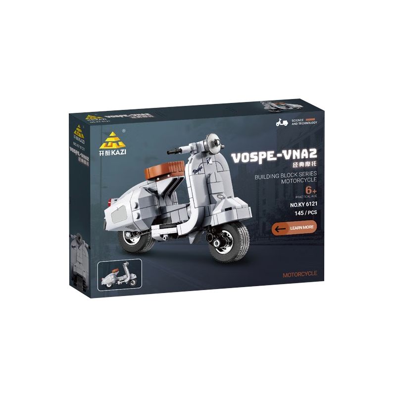 Kazi KY6121 6121 non  XE MÁY CỔ ĐIỂN VOSPE-VNA2 bộ đồ chơi xếp lắp ráp ghép mô hình Classic 145 khối