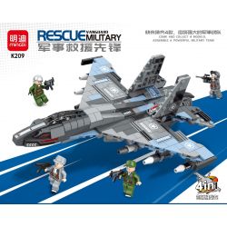 MINGDI K209 non  TIÊN PHONG CỨU HỘ QUÂN SỰ bộ đồ chơi xếp lắp ráp ghép mô hình Military Army RESCUE VANGUARD MILITARY Quân Sự Bộ Đội 550 khối