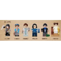 X AREA-X AB0014 0014 non  THÁM TỬ VĨ ĐẠI PHẦN 1-2 VẼ NHÂN VẬT NHỎ bộ đồ chơi xếp lắp ráp ghép mô hình Collectable Minifigures WHO'S THE MURDERER Búp Bê Sưu Tầm