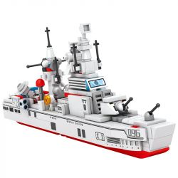 SEMBO 105070 105071 105072 105073 non  TÀU TUẦN DƯƠNG RADAR bộ đồ chơi xếp lắp ráp ghép mô hình Iron Blood Heavy Equipment Đặc Nhiệm Máu Và Sắt 414 khối