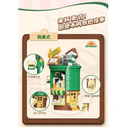 AREA-X AX0301 0301 non  CÔNG NHÂN NẾM CÀ PHÊ BAOFU MOCHA bộ đồ chơi xếp lắp ráp ghép mô hình COFFEE IS MYLIFE