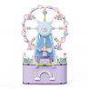 WEIGHT 3002 non  HỘP NHẠC ĐU QUAY bộ đồ chơi xếp lắp ráp ghép mô hình Girl FERRIS WHEEL Con Gái 874 khối
