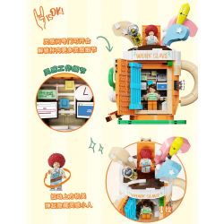AREA-X AX0301 0301 non  CÔNG NHÂN NẾM CÀ PHÊ BAOFU MOCHA bộ đồ chơi xếp lắp ráp ghép mô hình COFFEE IS MYLIFE