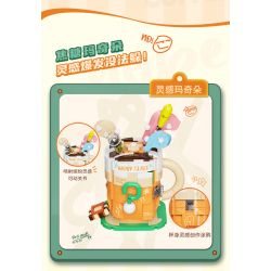 AREA-X AX0300 0300 non  CẢM HỨNG MACCHIATO bộ đồ chơi xếp lắp ráp ghép mô hình COFFEE IS MYLIFE