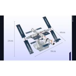 TOP TOY TC1405 1405 non  TRẠM KHÔNG GIAN bộ đồ chơi xếp lắp ráp ghép mô hình 670 khối