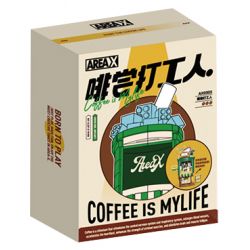 AREA-X AX0303 0303 non  TÔI LÀ NGƯỜI MỸ bộ đồ chơi xếp lắp ráp ghép mô hình COFFEE IS MYLIFE