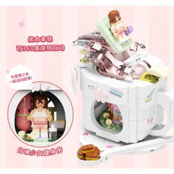 AREA-X AX0303 0303 non  TÔI LÀ NGƯỜI MỸ bộ đồ chơi xếp lắp ráp ghép mô hình COFFEE IS MYLIFE