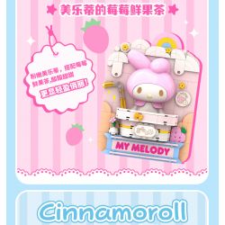 TOP TOY TC1504 1504 non  TRÀ TRÁI CÂY TƯƠI MELODY'S BERRY bộ đồ chơi xếp lắp ráp ghép mô hình MY MELODY 300 khối