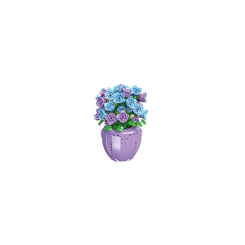 JIESTAR 92360 non  HOA CHUÔNG bộ đồ chơi xếp lắp ráp ghép mô hình Flowers BELLFLOWER 372 khối