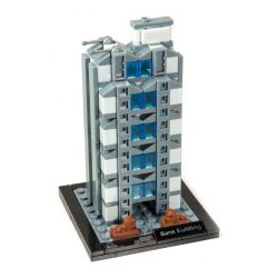 TINY ATBRC013 non  NGÂN HÀNG SƯ TỬ HỒNG KÔNG bộ đồ chơi xếp lắp ráp ghép mô hình Architecture HONG KONG BANK BUILDING Công Trình Kiến Trúc 313 khối