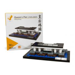 TINY ATBRC012 non  BẾN TÀU QUEEN HỒNG KÔNG bộ đồ chơi xếp lắp ráp ghép mô hình Architecture HONG KONG QUEEN'S PIER Công Trình Kiến Trúc 151 khối