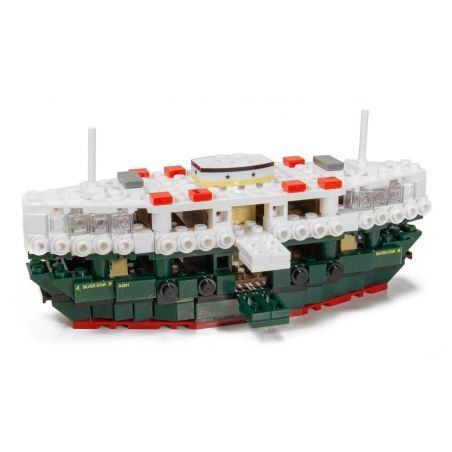 TINY ATBRC007 non  PHÀ NGÔI SAO HỒNG KÔNG bộ đồ chơi xếp lắp ráp ghép mô hình City HONG KONG STAR FERRY Thành Phố 406 khối
