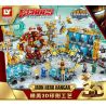 LY 76028 non  GIÀN THÉP LỚN bộ đồ chơi xếp lắp ráp ghép mô hình Marvel Super Heroes HEROES STEEL MECHA Siêu Anh Hùng Marvel 2688 khối