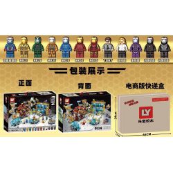 LY 76028 non  GIÀN THÉP LỚN bộ đồ chơi xếp lắp ráp ghép mô hình Marvel Super Heroes HEROES STEEL MECHA Siêu Anh Hùng Marvel 2688 khối