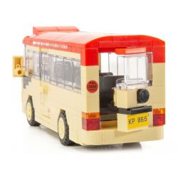 TINY ATBRC002 non  XE BUÝT NHỎ MÀU ĐỎ TOYOTA COASTER CỦA HỒNG KÔNG bộ đồ chơi xếp lắp ráp ghép mô hình City TOYOTA COASTER RED MINI BUS Thành Phố 274 khối