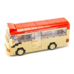 TINY ATBRC002 non  XE BUÝT NHỎ MÀU ĐỎ TOYOTA COASTER CỦA HỒNG KÔNG bộ đồ chơi xếp lắp ráp ghép mô hình City TOYOTA COASTER RED MINI BUS Thành Phố 274 khối