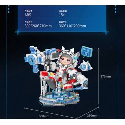 TOP TOY TC1805 1805 non  LUBAN SỐ 7 BẦU TRỜI ĐẦY SAO TRONG MƠ bộ đồ chơi xếp lắp ráp ghép mô hình King Of Glory Hegemony LUBAN.07 Game Liên Quân