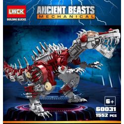 LWCK 60031 non  RỒNG MECHA INDOMINUS bộ đồ chơi xếp lắp ráp ghép mô hình ANCIENT BEASTS MECHANICAL 1552 khối