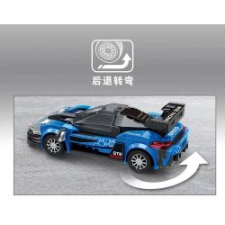 WISE BLOCK HA389171 389171 non  SIÊU XE ĐIỀU KHIỂN TỪ XA NIGHT SHADOW MCLAREN bộ đồ chơi xếp lắp ráp ghép mô hình Speed Champions Racing Cars Đua Xe Công Thức