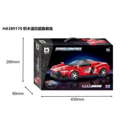 WISE BLOCK HA389171 389171 non  SIÊU XE ĐIỀU KHIỂN TỪ XA NIGHT SHADOW MCLAREN bộ đồ chơi xếp lắp ráp ghép mô hình Speed Champions Racing Cars Đua Xe Công Thức