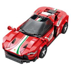 WISE BLOCK HA389170 389170 non  ĐIỀU KHIỂN TỪ XA SIÊU XE KING'S LANDING FERRARI bộ đồ chơi xếp lắp ráp ghép mô hình  Kỹ Thuật Công Nghệ Cao Mô Hình Phương Tiện 208 khối