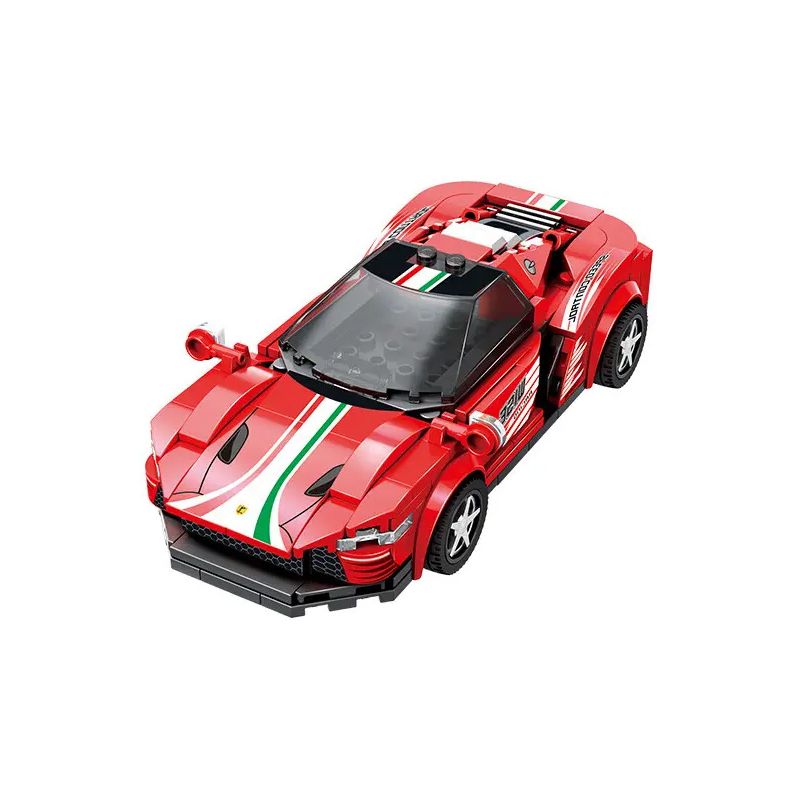 WISE BLOCK HA389170 389170 non  ĐIỀU KHIỂN TỪ XA SIÊU XE KING'S LANDING FERRARI bộ đồ chơi xếp lắp ráp ghép mô hình  Kỹ Thuật Công Nghệ Cao Mô Hình Phương Tiện 208 khối