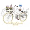 DK 80002 non  XE PHỤ NỮ bộ đồ chơi xếp lắp ráp ghép mô hình  LADY FLOWER BICYCLE Kỹ Thuật Công Nghệ Cao Mô Hình Phương Tiện 450 khối