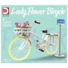 DK 80002 non  XE PHỤ NỮ bộ đồ chơi xếp lắp ráp ghép mô hình  LADY FLOWER BICYCLE Kỹ Thuật Công Nghệ Cao Mô Hình Phương Tiện 450 khối