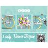 DK 80002 non  XE PHỤ NỮ bộ đồ chơi xếp lắp ráp ghép mô hình  LADY FLOWER BICYCLE Kỹ Thuật Công Nghệ Cao Mô Hình Phương Tiện 450 khối