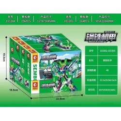 SEMBO 103302 103303 103304 103305 non  IRON MECHA CHIẾN BINH KHÔNG GIAN bộ đồ chơi xếp lắp ráp ghép mô hình Transformers MECHA OF STEEL Robot Đại Chiến Người Máy Biến Hình 702 khối