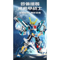 SEMBO 103302 103303 103304 103305 non  IRON MECHA CHIẾN BINH KHÔNG GIAN bộ đồ chơi xếp lắp ráp ghép mô hình Transformers MECHA OF STEEL Robot Đại Chiến Người Máy Biến Hình 702 khối