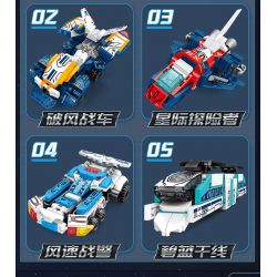 SEMBO 103302 103303 103304 103305 non  IRON MECHA CHIẾN BINH KHÔNG GIAN bộ đồ chơi xếp lắp ráp ghép mô hình Transformers MECHA OF STEEL Robot Đại Chiến Người Máy Biến Hình 702 khối