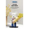 QIZHILE 92022 non  GẤU RƠM KUMA ẢM ĐẠM bộ đồ chơi xếp lắp ráp ghép mô hình 800 khối