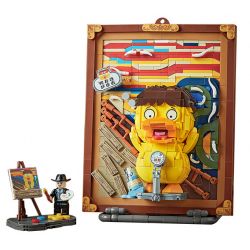 LOZ 1288 non  KÊU VỊT bộ đồ chơi xếp lắp ráp ghép mô hình CUTE PAINTING 893 khối