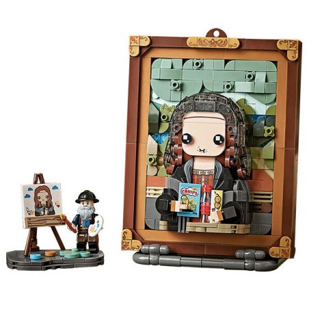 LOZ 1286 non  NHỮNG BỨC TRANH DỄ THƯƠNG TRÊN THẾ GIỚI ZHA NA LISA bộ đồ chơi xếp lắp ráp ghép mô hình CUTE PAINTING 604 khối