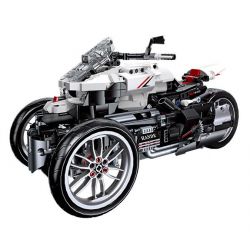 JIESTAR 91024 non  XE MÁY BA BÁNH HONDA NEWING bộ đồ chơi xếp lắp ráp ghép mô hình Motorcycle Motorbike HONDA NEO WING Xe Hai Bánh 996 khối