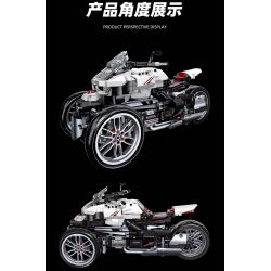 JIESTAR 91024 non  XE MÁY BA BÁNH HONDA NEWING bộ đồ chơi xếp lắp ráp ghép mô hình Motorcycle Motorbike HONDA NEO WING Xe Hai Bánh 996 khối