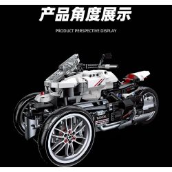 JIESTAR 91024 non  XE MÁY BA BÁNH HONDA NEWING bộ đồ chơi xếp lắp ráp ghép mô hình Motorcycle Motorbike HONDA NEO WING Xe Hai Bánh 996 khối